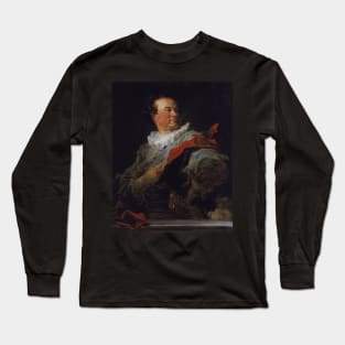 Portrait of François-Henri d'Harcourt  - Jean Honoré Fragonard Long Sleeve T-Shirt